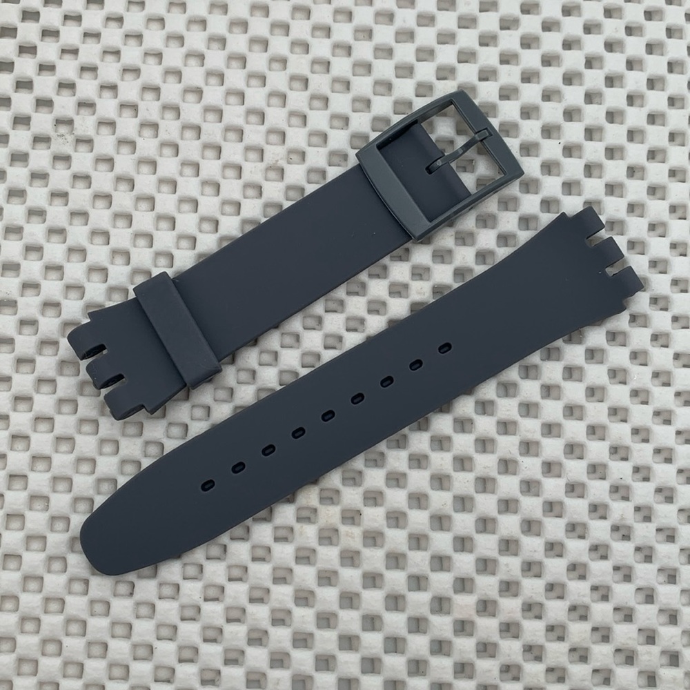 Gray Watch Band (Strap Only) - fits Swatch New Gent model